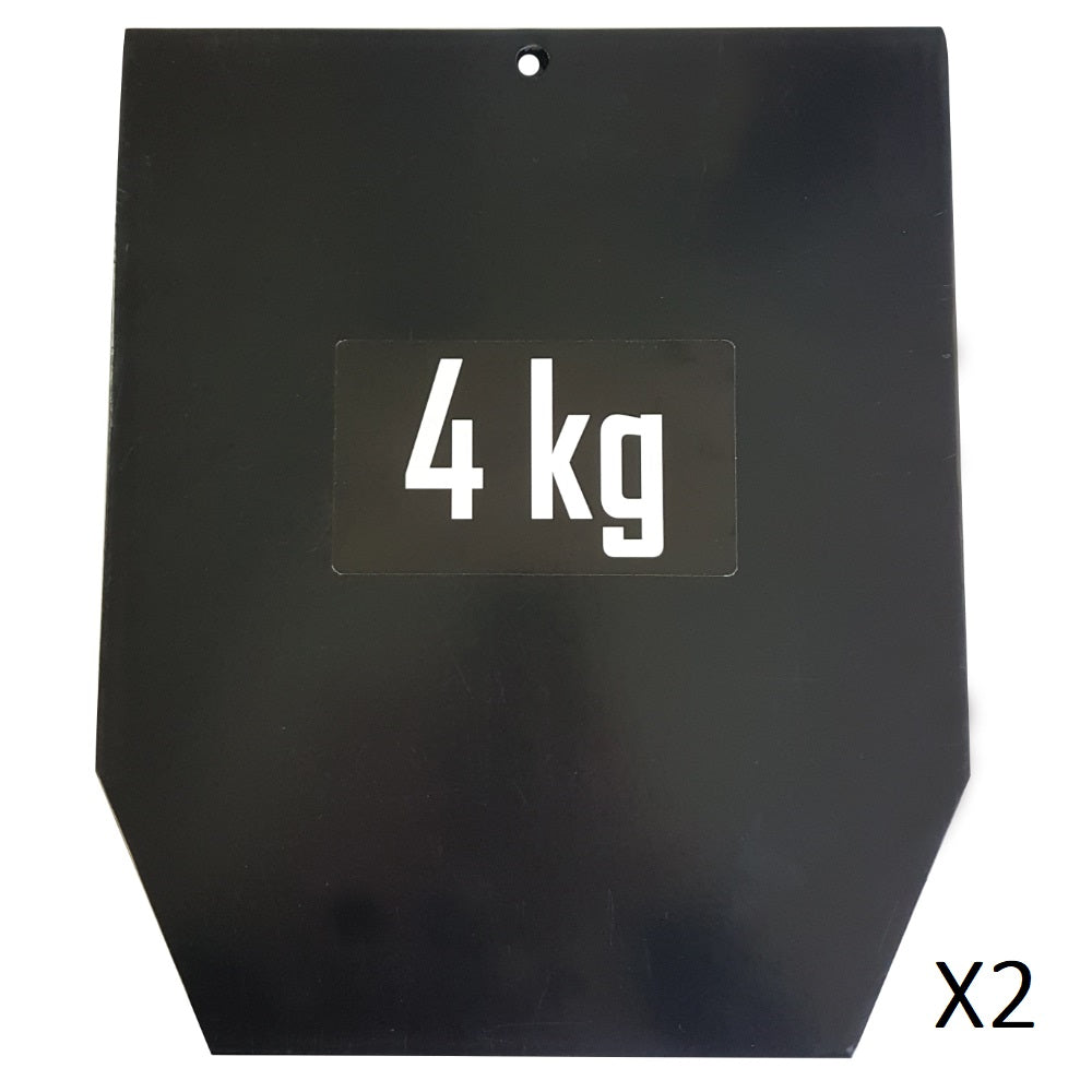 Plaques 4 kg pour gilet lesté 15 kg (la paire) SVELTUS - FitnessBoutique